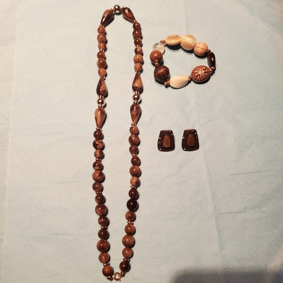 Boho Jewelry lot, earthtones - Picture 1 of 6
